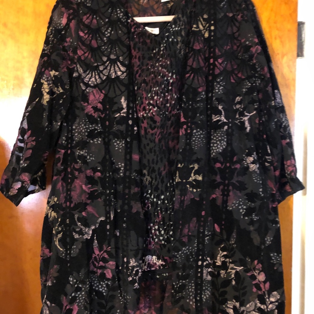 ChristopherandBanks sleeveless v-neck and cover
